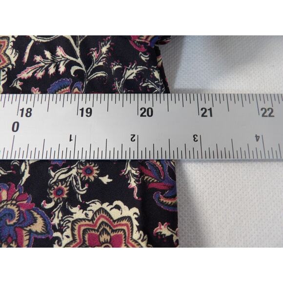 Collective Concepts Tunic Top Shirt Medium Floral Boho Career Casual Peasant - Picture 10 of 11